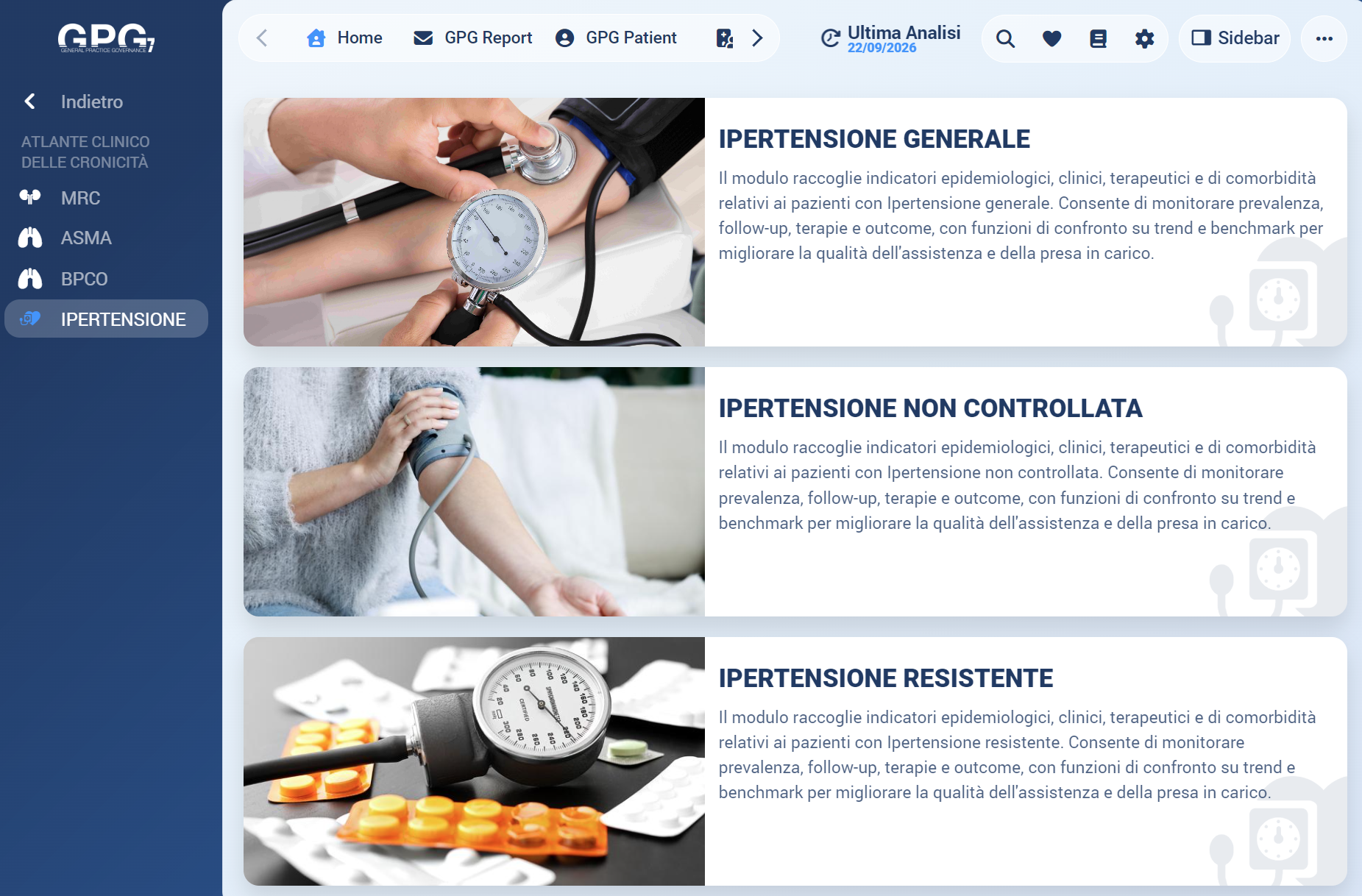 Monitoraggio avanzato ipertensione